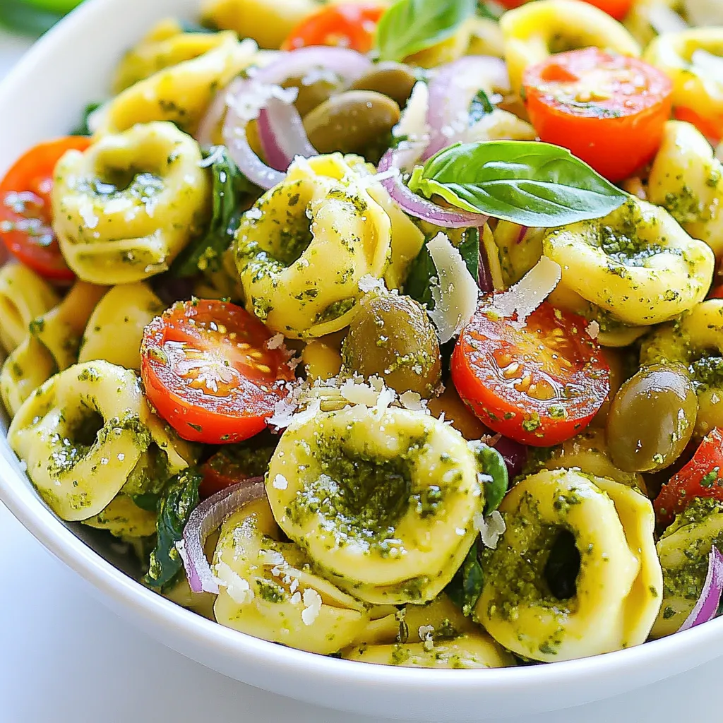 Pesto Tortellini Pasta Salad Fresh and Flavorful Dish