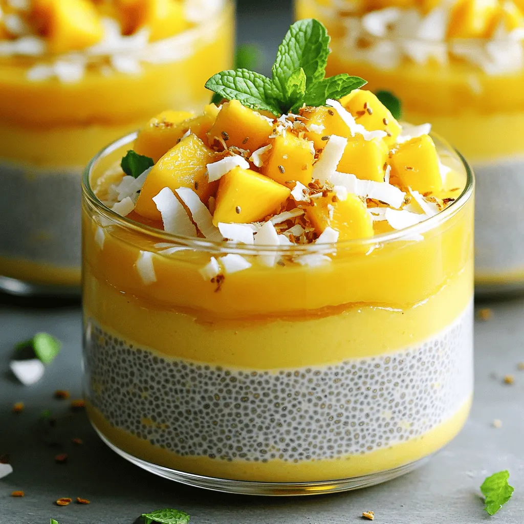 Mango Coconut Chia Pudding Healthy and Refreshing Snack