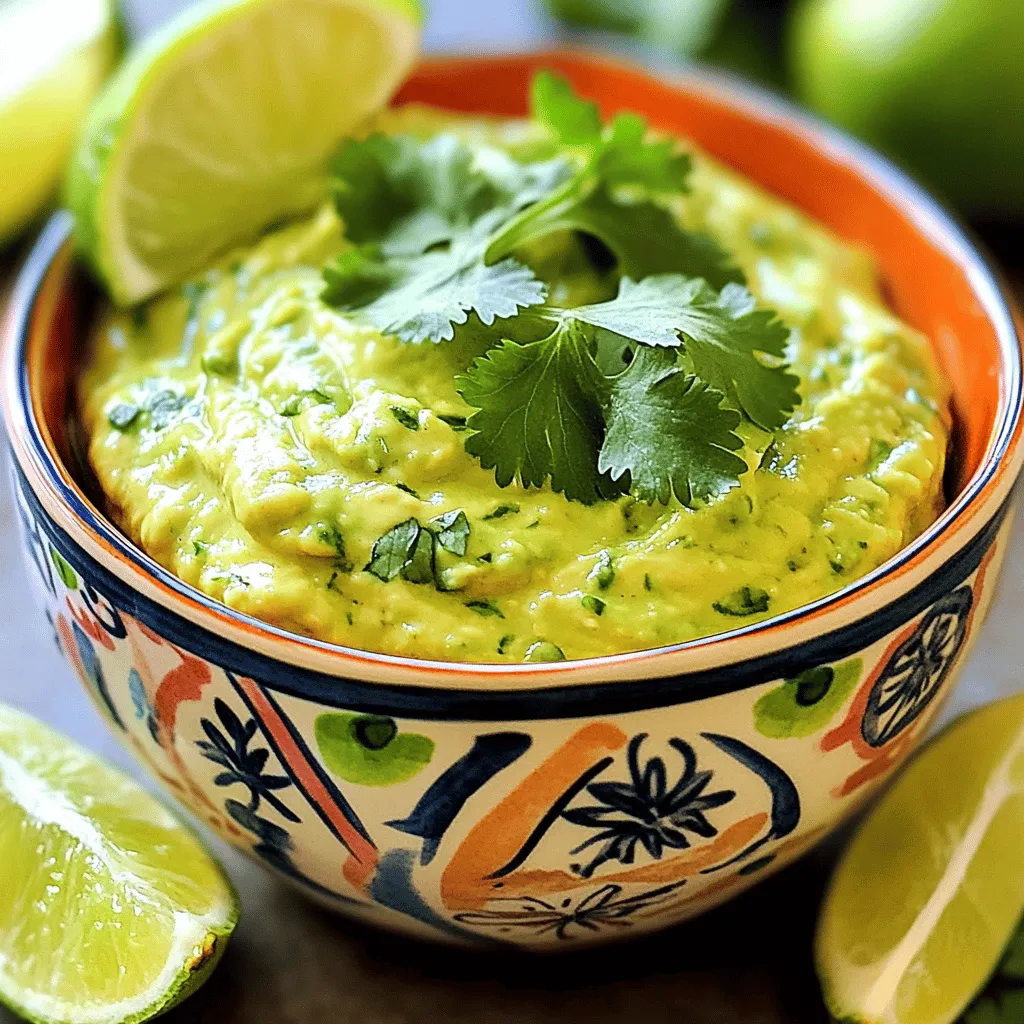 Avocado Cilantro Lime Dip Fresh and Flavorful Recipe