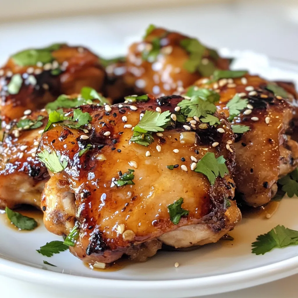 Honey Garlic Chicken Thighs Flavorful Dinner Delight