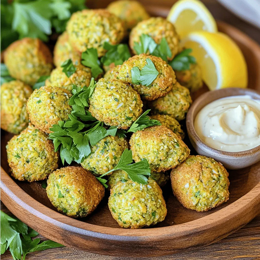 Air Fryer Crispy Falafel Bites Flavorful Snack Recipe