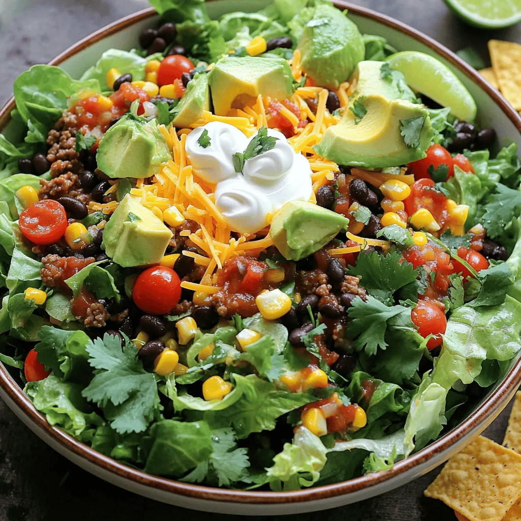 Loaded Taco Salad Flavor-Packed and Easy Meal