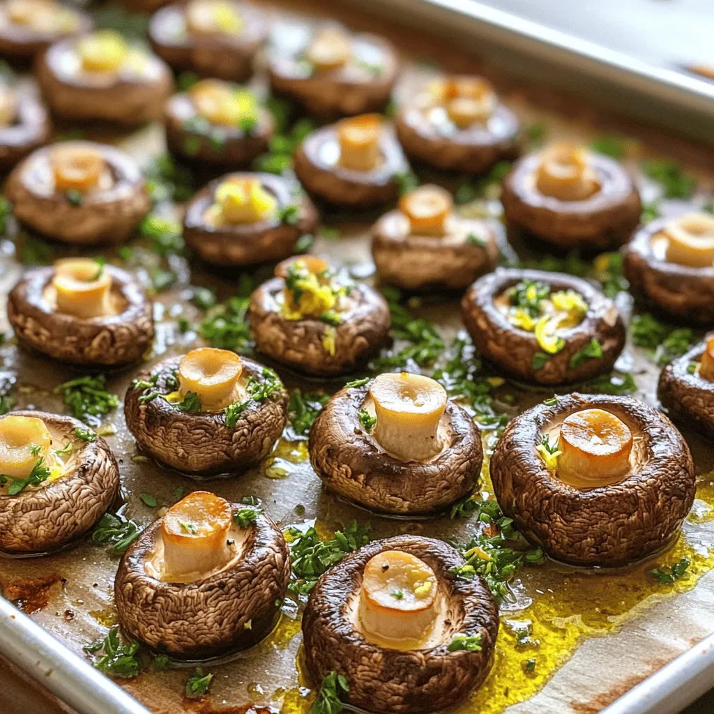 Garlic Butter Roasted Mushrooms Flavorful Side Dish