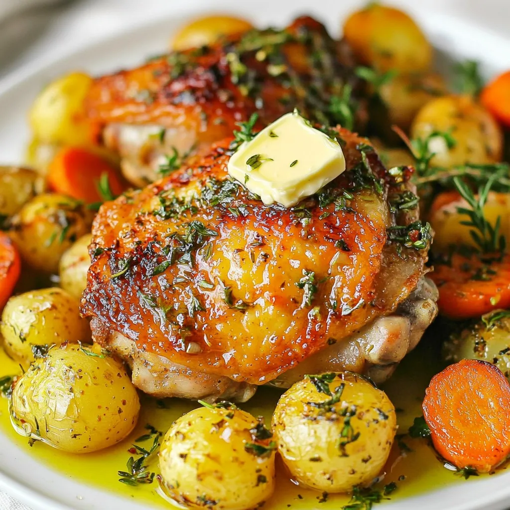 Herb Butter Roasted Chicken Thighs Tasty and Simple Meal