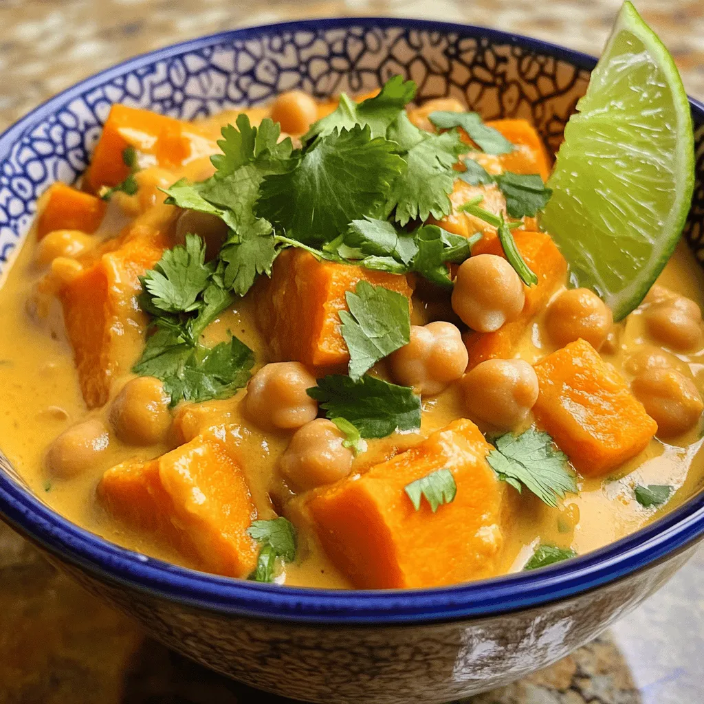 Sweet Potato Chickpea Curry Flavorful and Simple Dish