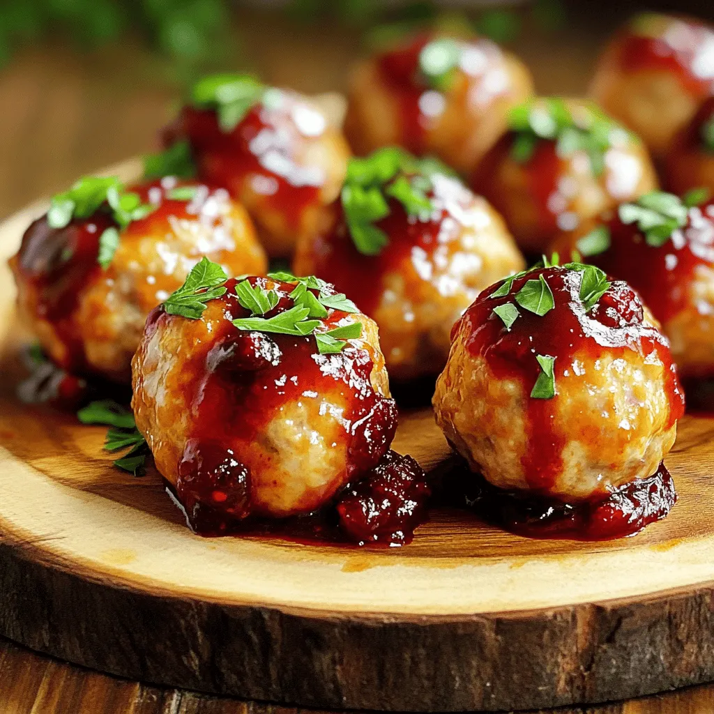 Cranberry BBQ Turkey Meatballs Savory and Simple Dish