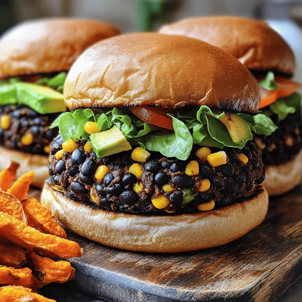 Spicy Black Bean Burgers Flavorful and Satisfying Meal