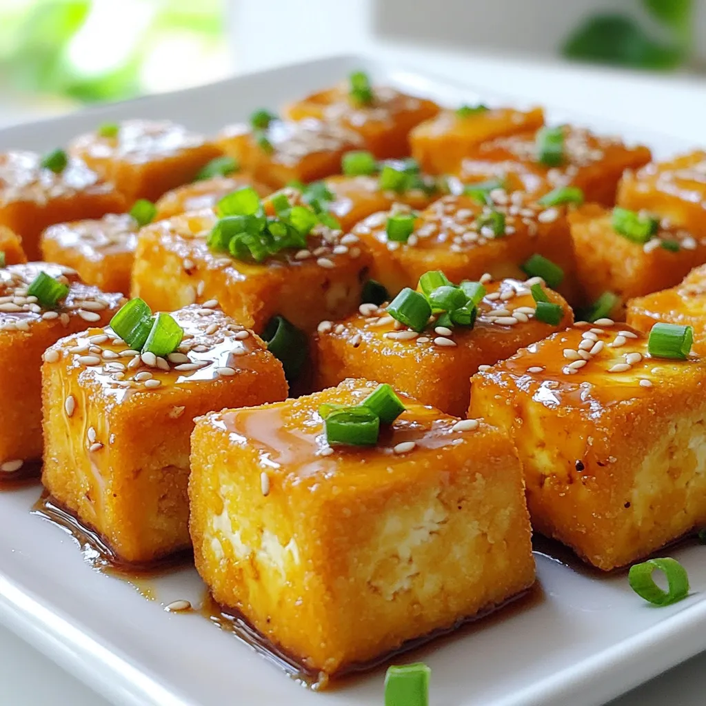 Air Fryer Crispy Teriyaki Tofu Bites Delightful Snack