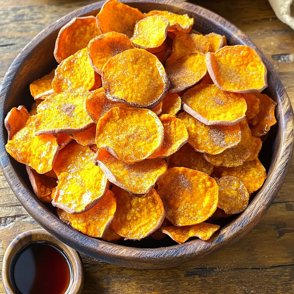 Cinnamon Maple Sweet Potato Chips Crunchy Delight