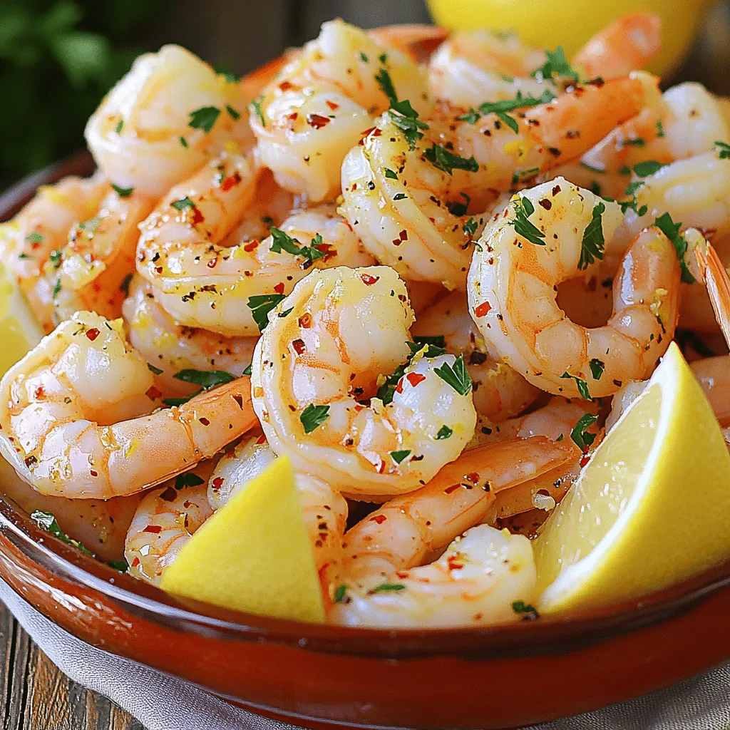 Spicy Lemon Garlic Shrimp Flavorful and Zesty Dish