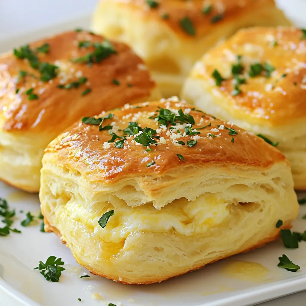 Garlic Parmesan Stuffed Biscuits Fluffy and Tasty Treat