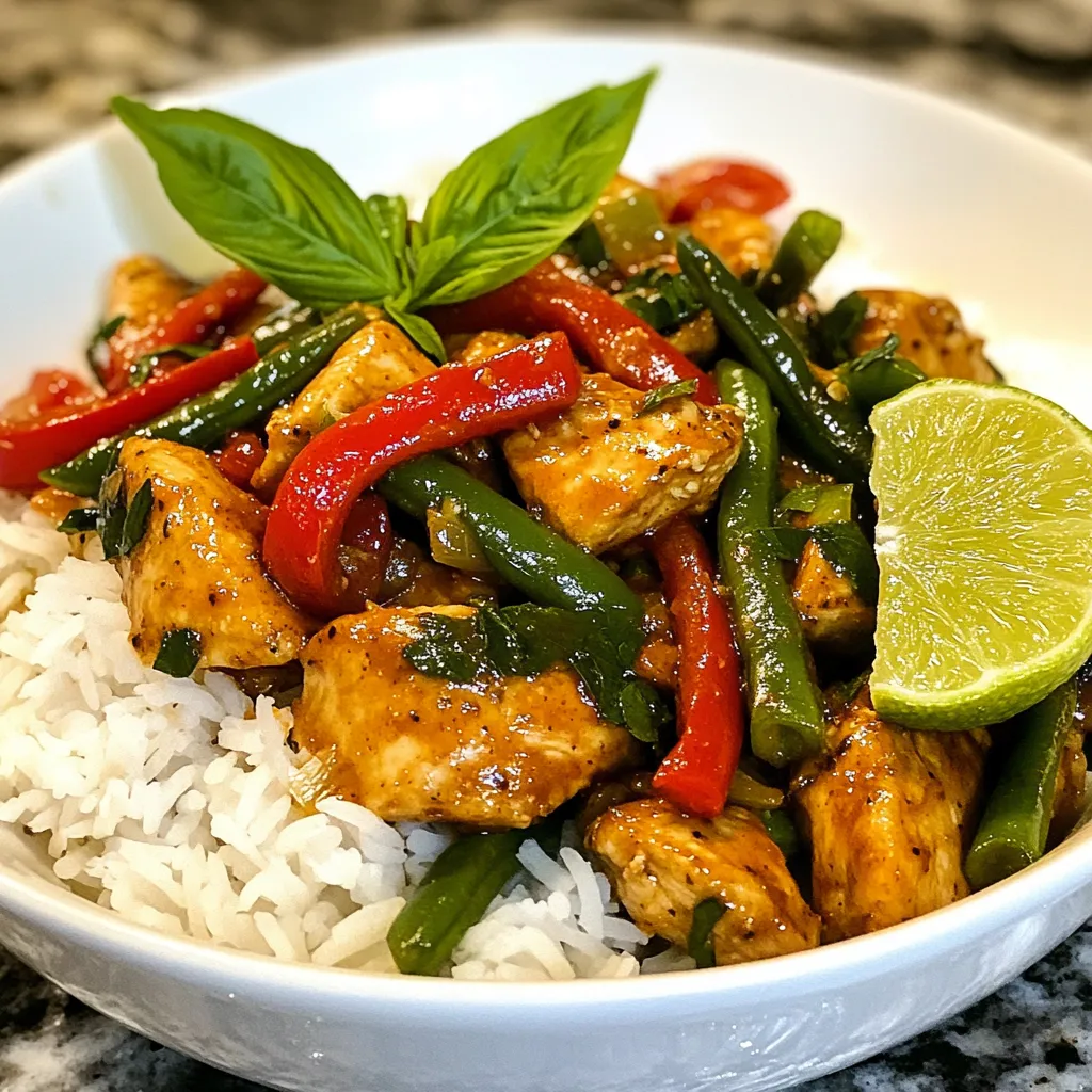 Spicy Thai Basil Chicken Flavorful Weeknight Dinner