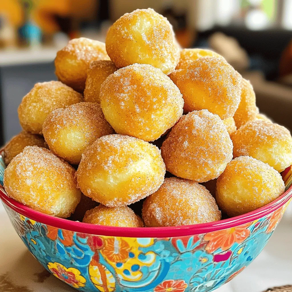 Air Fryer Cinnamon Sugar Donut Holes Delight