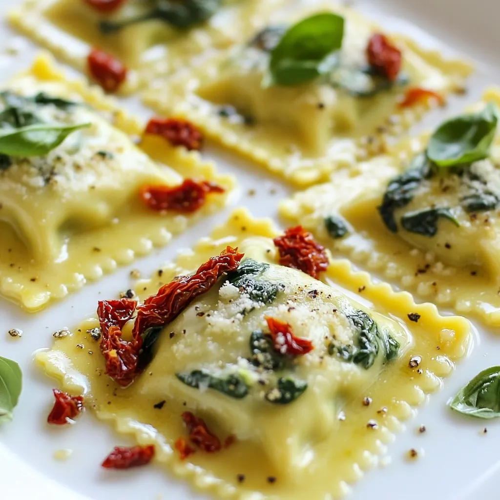 Creamy Spinach Ricotta Ravioli Flavorful Dinner Delight