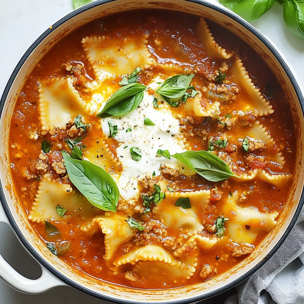 One-Pot Lasagna Ragu Soup Simple Comfort Dish