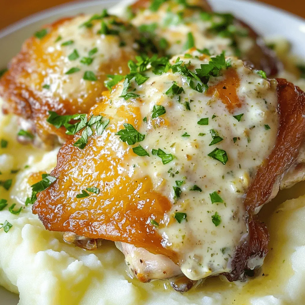 Creamy Garlic Herb Chicken Thighs Delightful Recipe
