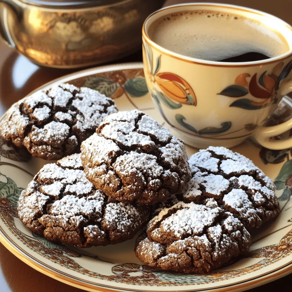 Chocolate Espresso Crinkle Cookies Delightfully Rich Treat
