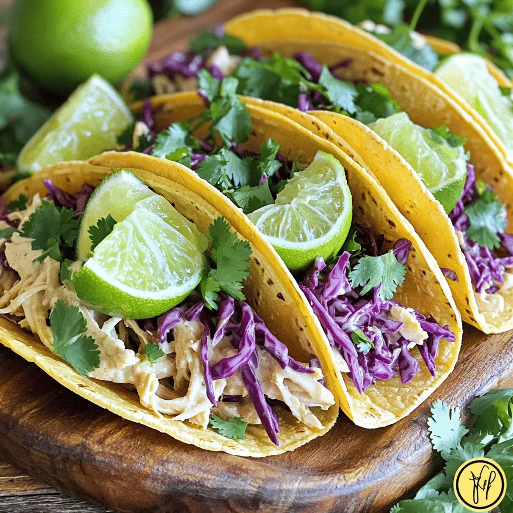 Slow Cooker Coconut Lime Chicken Tacos Flavor Boost