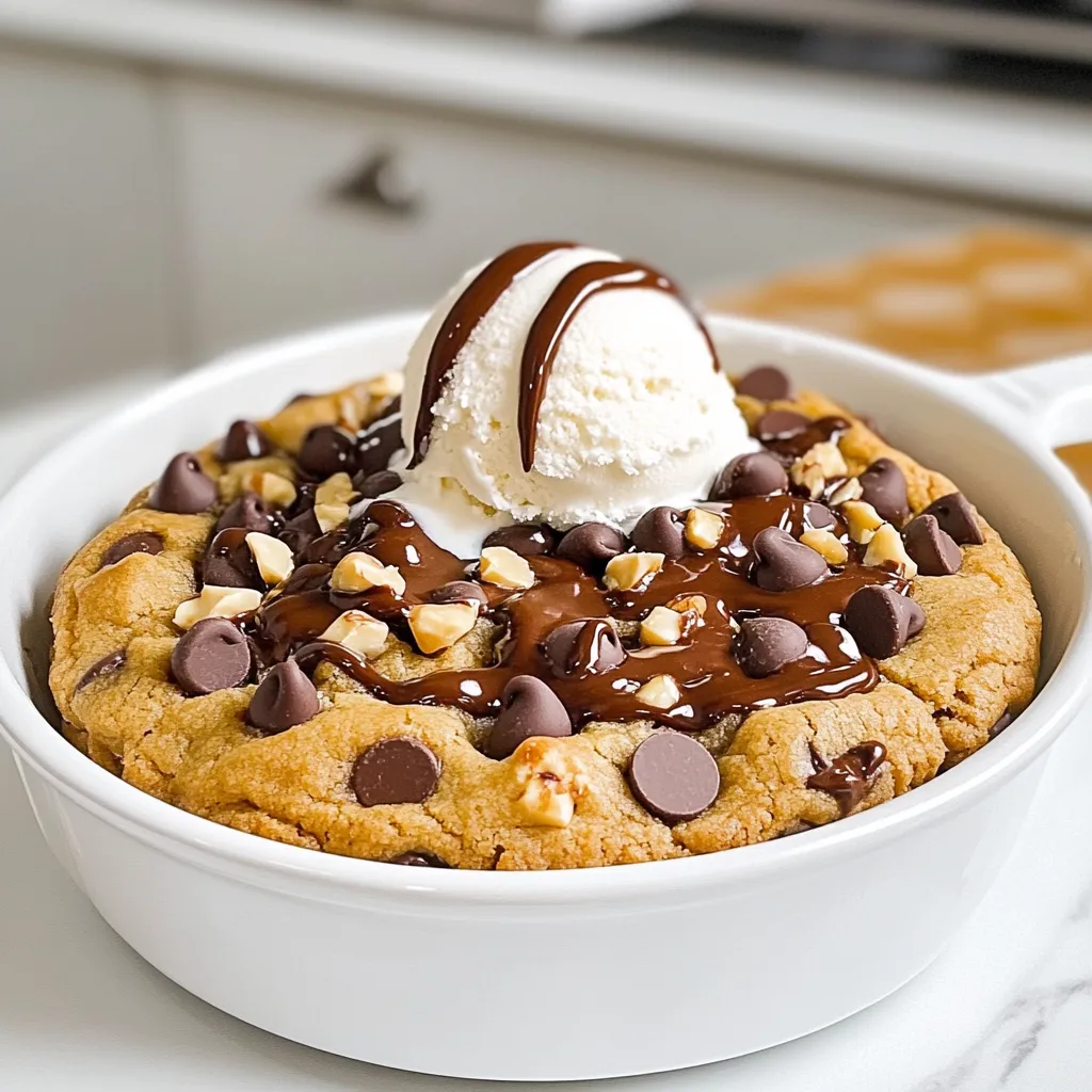Air Fryer Chocolate Chip Skillet Cookie Delight