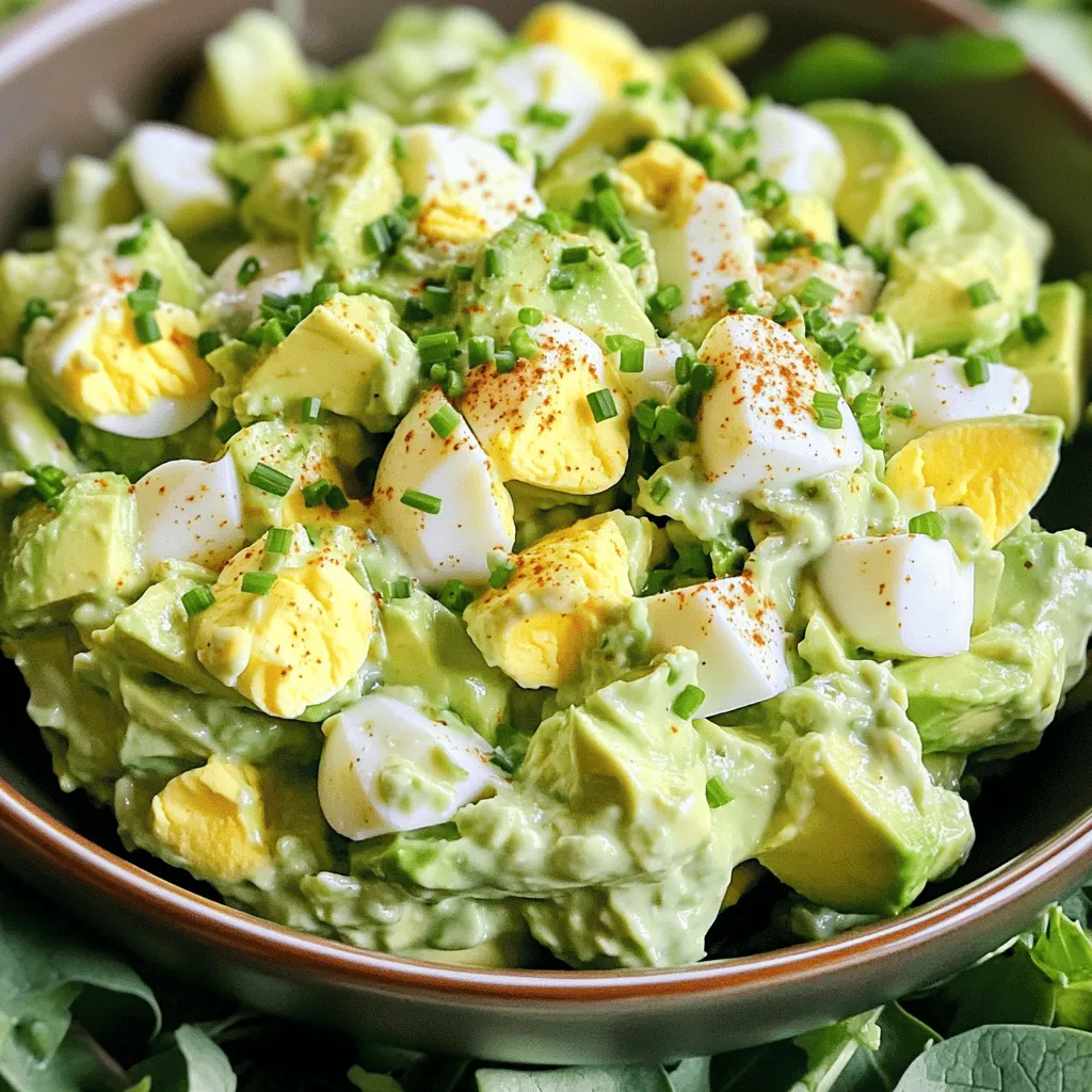 Avocado Egg Salad Tasty and Nutritious Meal Idea