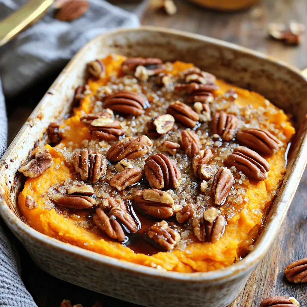 Maple Pecan Sweet Potato Casserole Delightful Dish