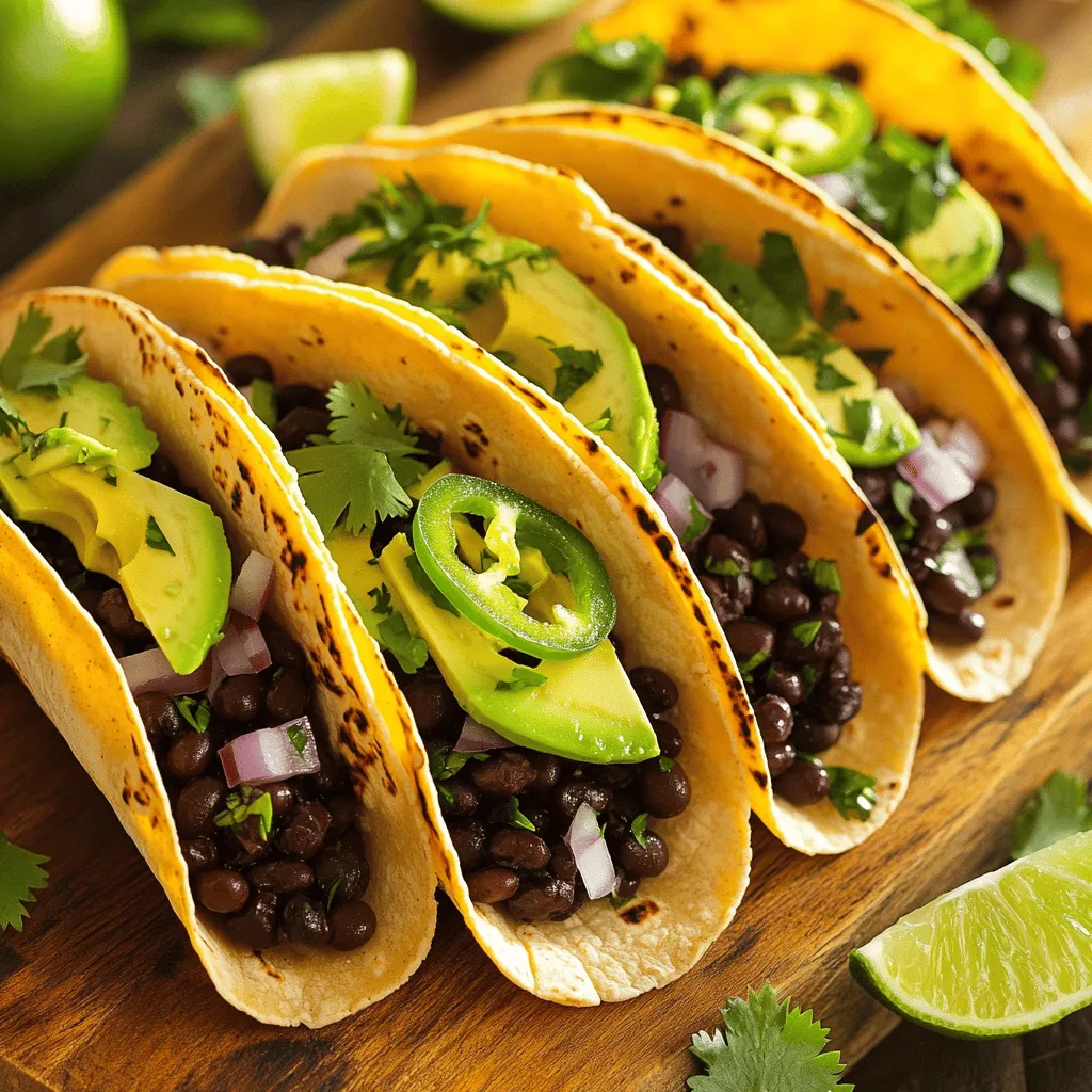 Spicy Black Bean Tacos Flavorful and Easy Recipe