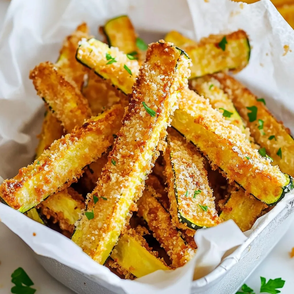 Air Fryer Parmesan Zucchini Fries Crunchy Delight