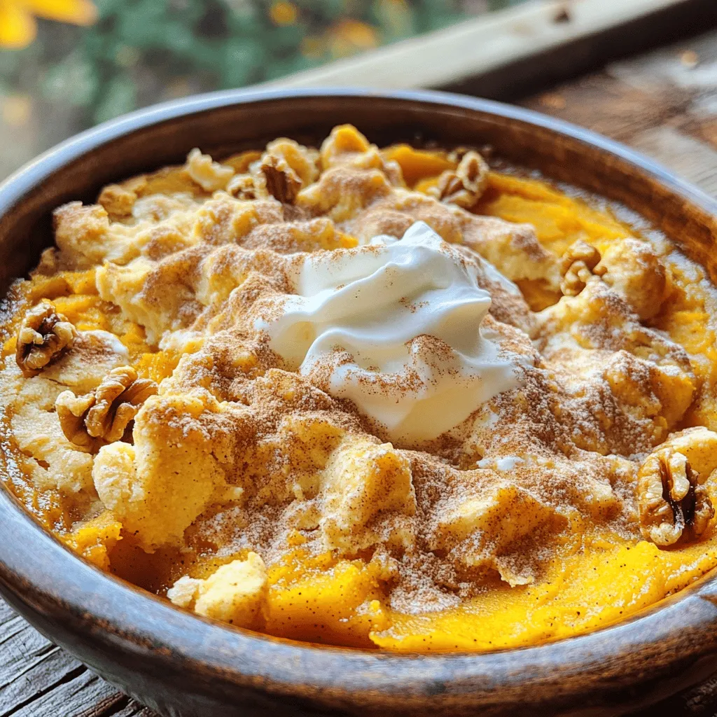Snickerdoodle Pumpkin Cobbler Hearty and Warm Dessert