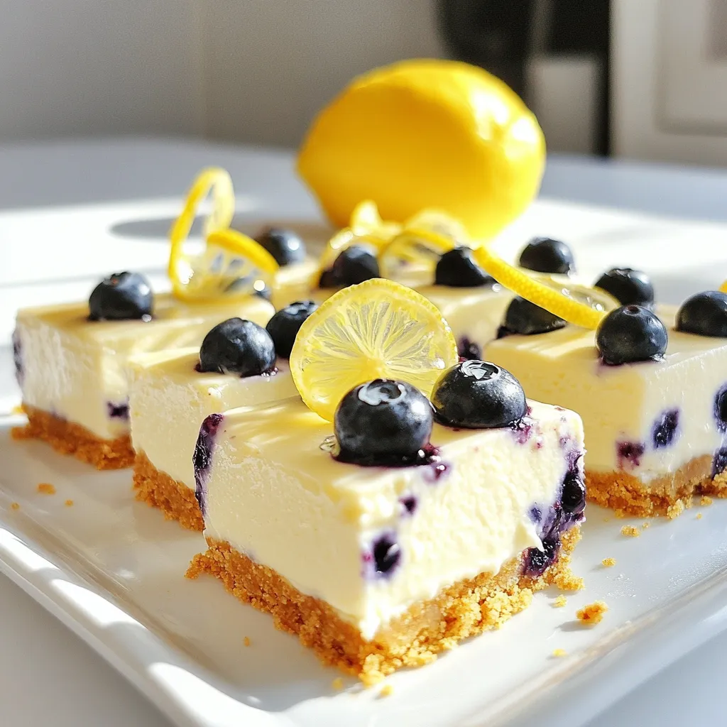 Lemon Blueberry Cheesecake Bars Irresistible and Fresh