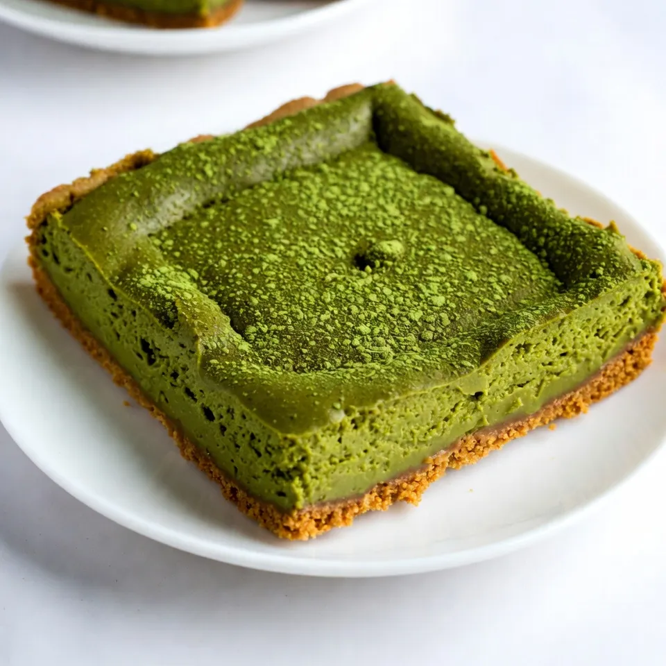 Matcha Cheesecake Bars Simple and Delicious Treat