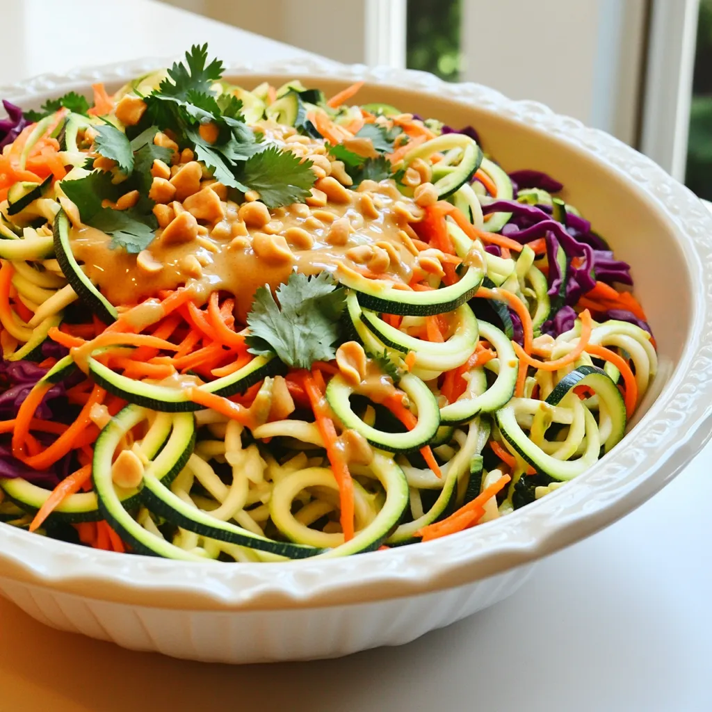 Thai Peanut Zoodle Salad Fresh and Flavorful Meal