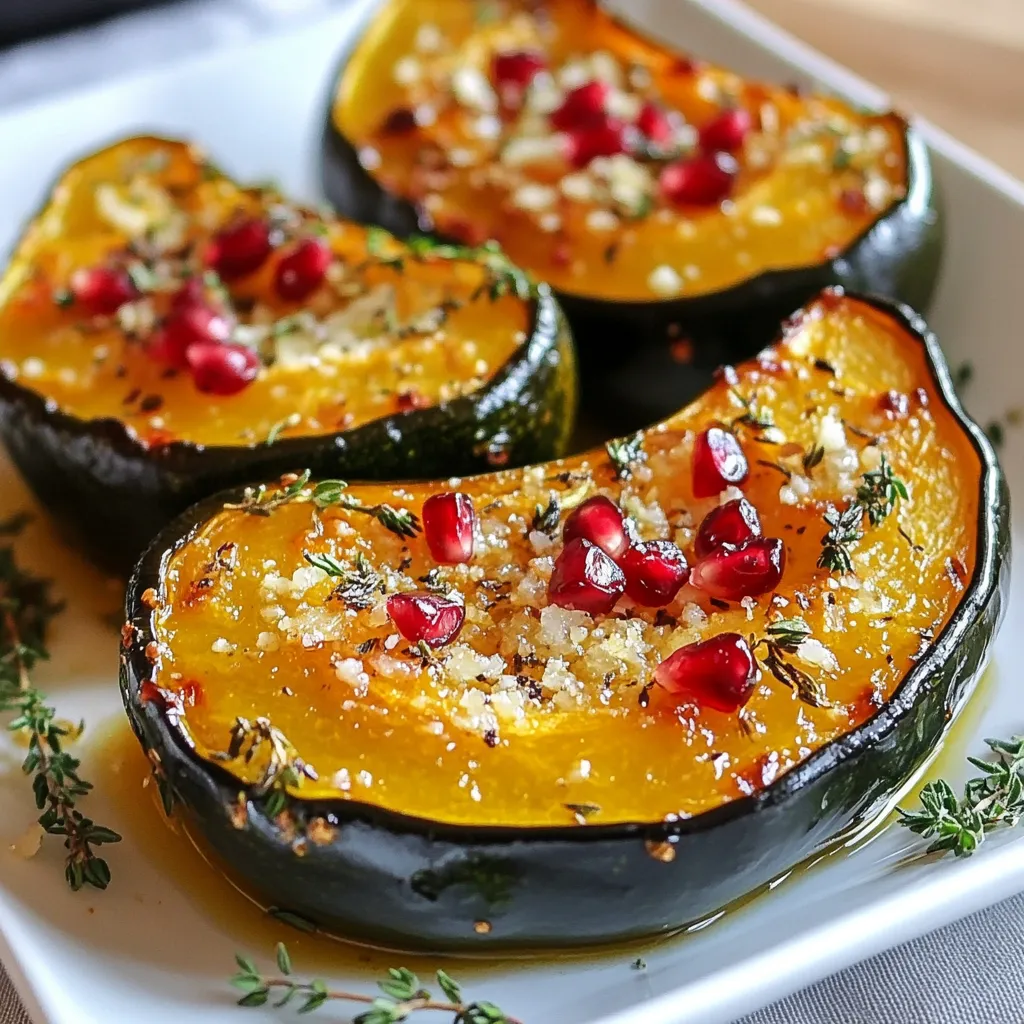Garlic Herb Roasted Acorn Squash Flavorful and Easy Dish