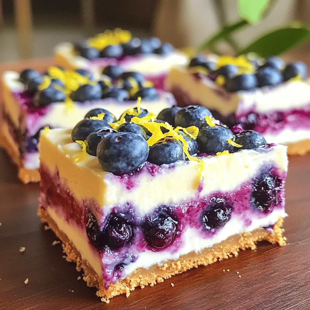 Blueberry Lemon Cheesecake Bars Flavorful and Easy Treat