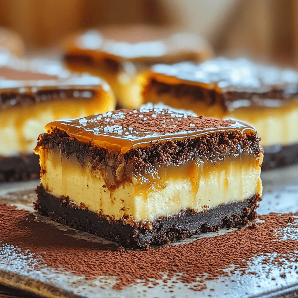 Caramel Brownie Cheesecake Bars Irresistible Delight
