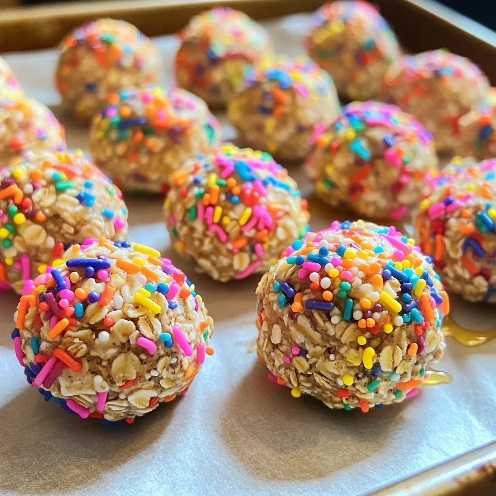 No Bake Birthday Cake Energy Bites for Easy Fun