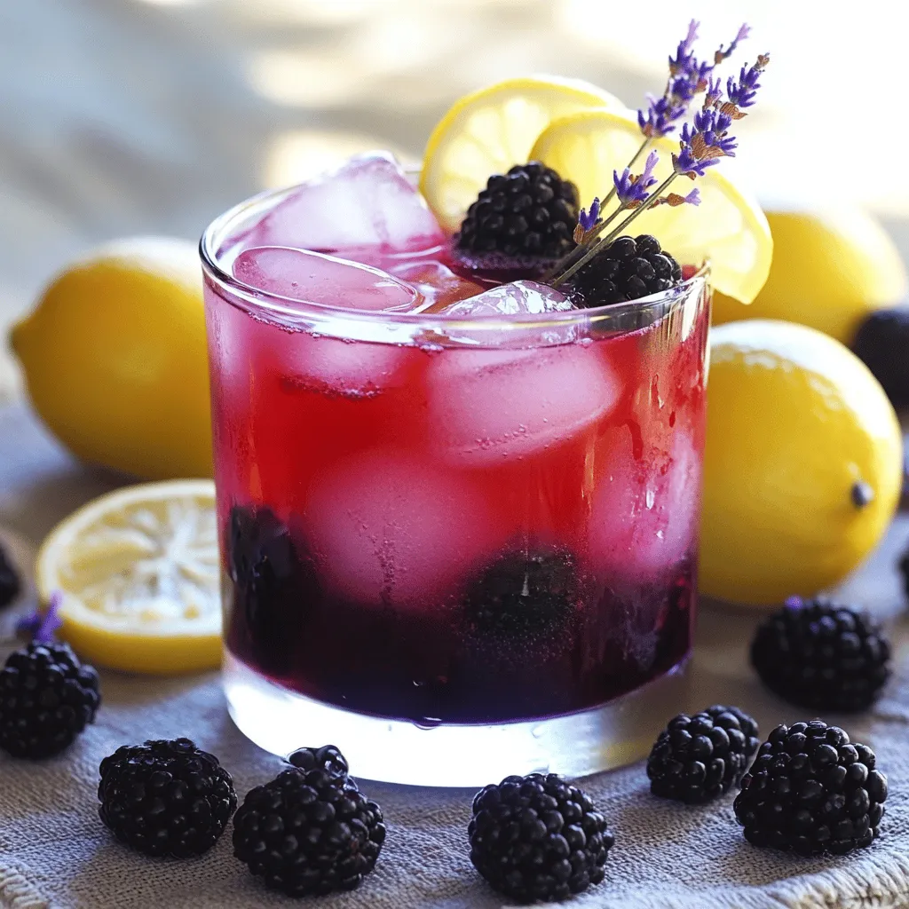 Blackberry Lavender Lemonade Refreshing Summer Drink