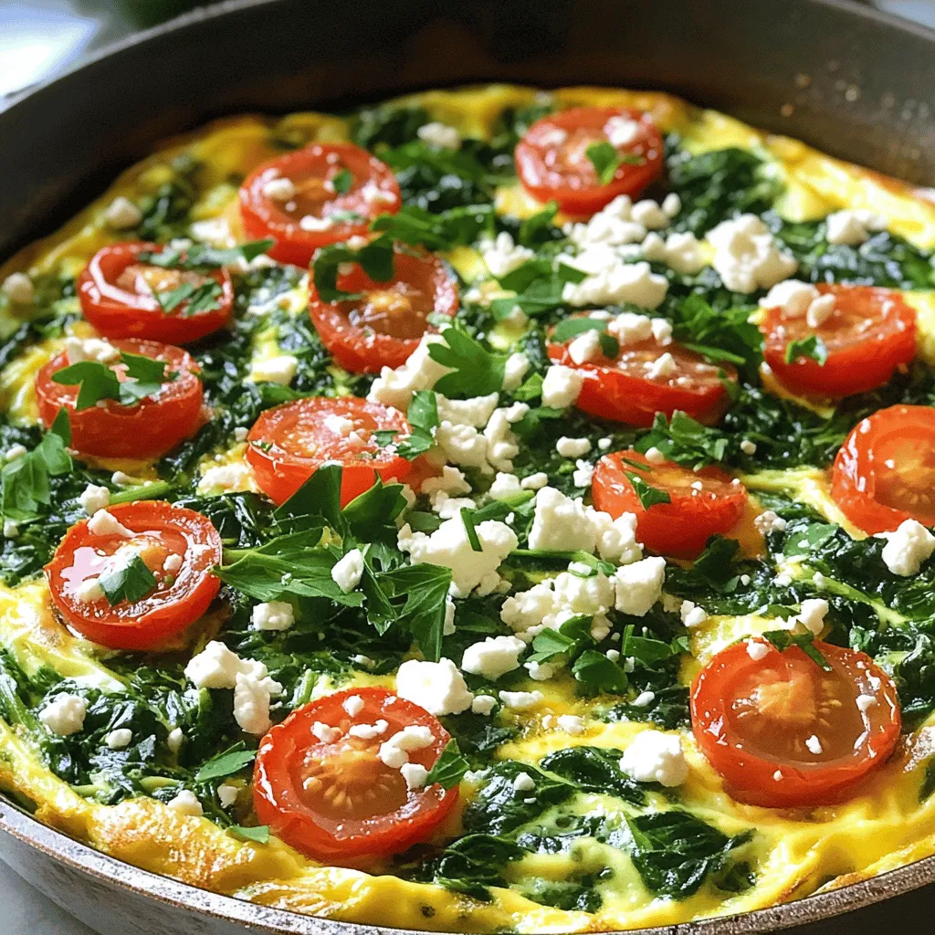 Quick Spinach Frittata Easy Healthy Breakfast Recipe
