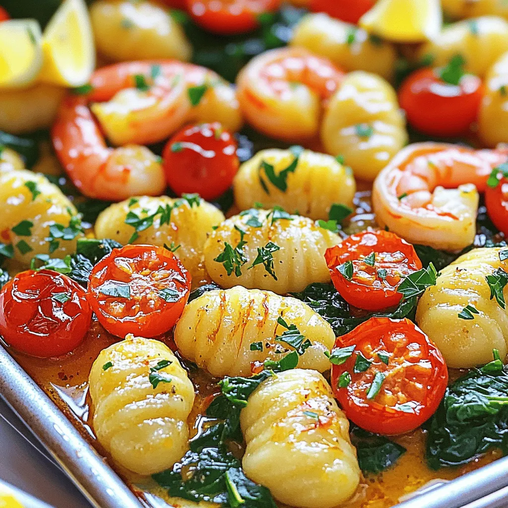 Sheet-Pan Garlic Butter Shrimp and Gnocchi Delight