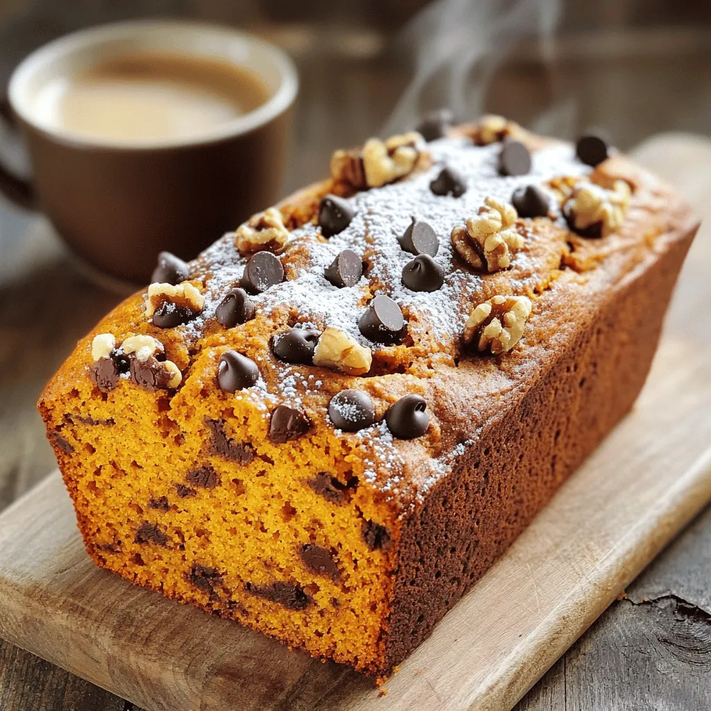 Chocolate Chip Pumpkin Bread Tasty Fall Delight