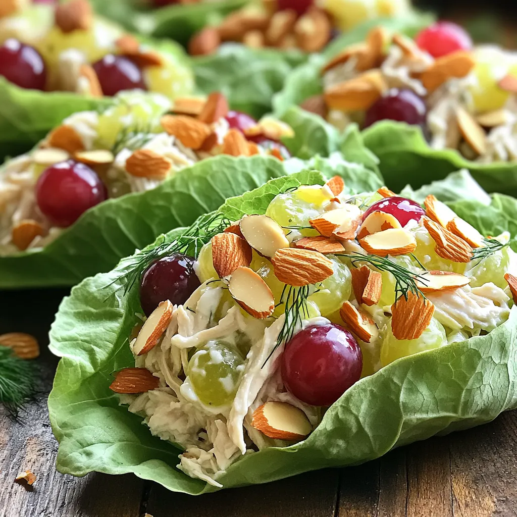 Greek Yogurt Chicken Salad Lettuce Wraps Delight