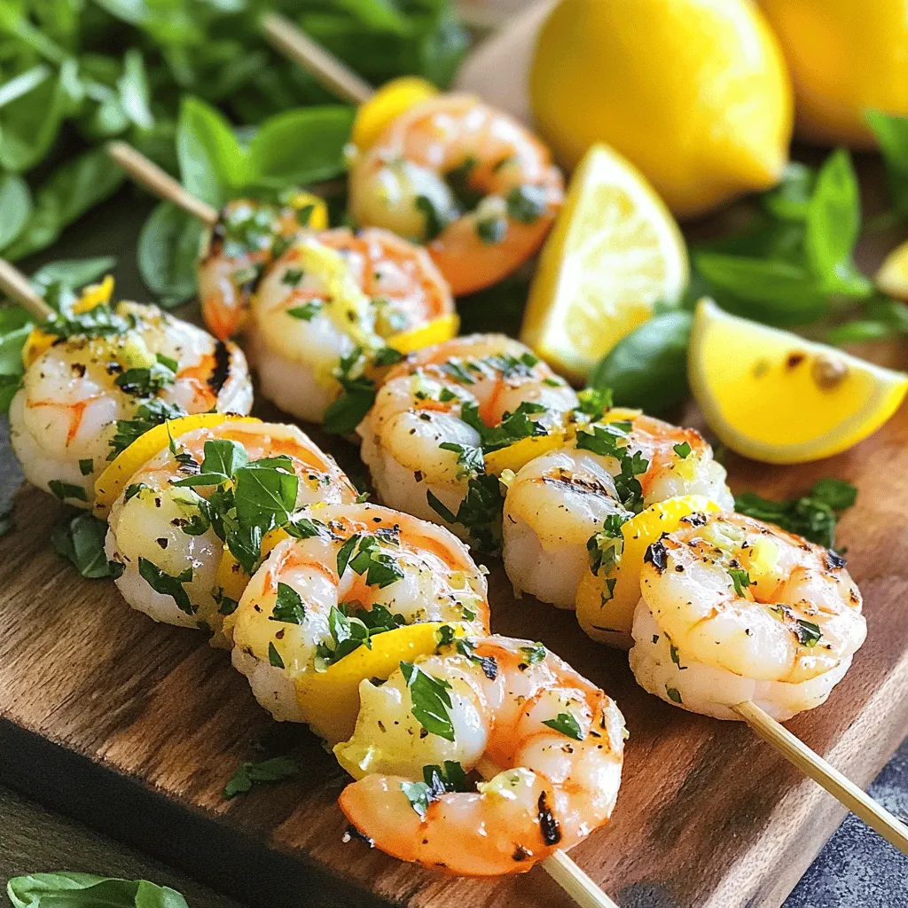 Lemon Herb Grilled Shrimp Skewers Flavorful Delight