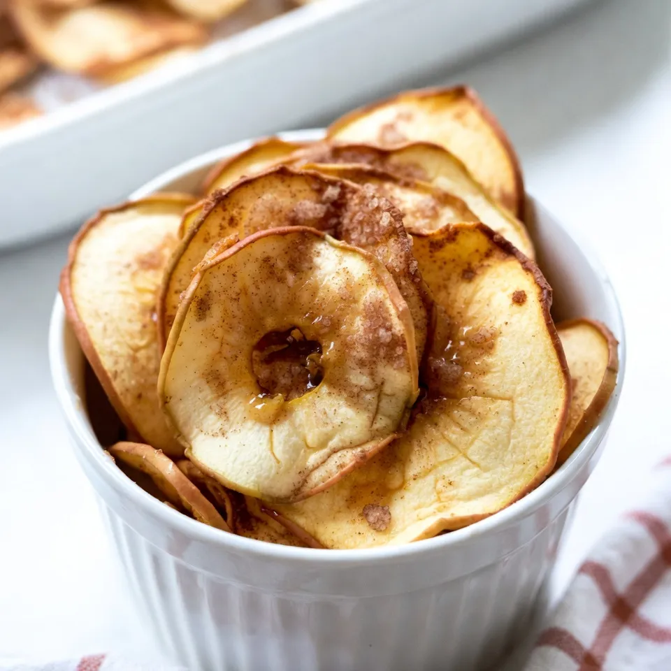Cinnamon Sugar Apple Chips Crunchy and Tasty Snack