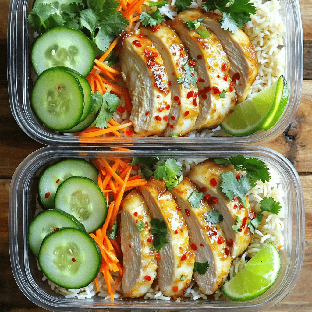 Vietnamese Chicken Meal Prep Bowls Flavorful and Easy