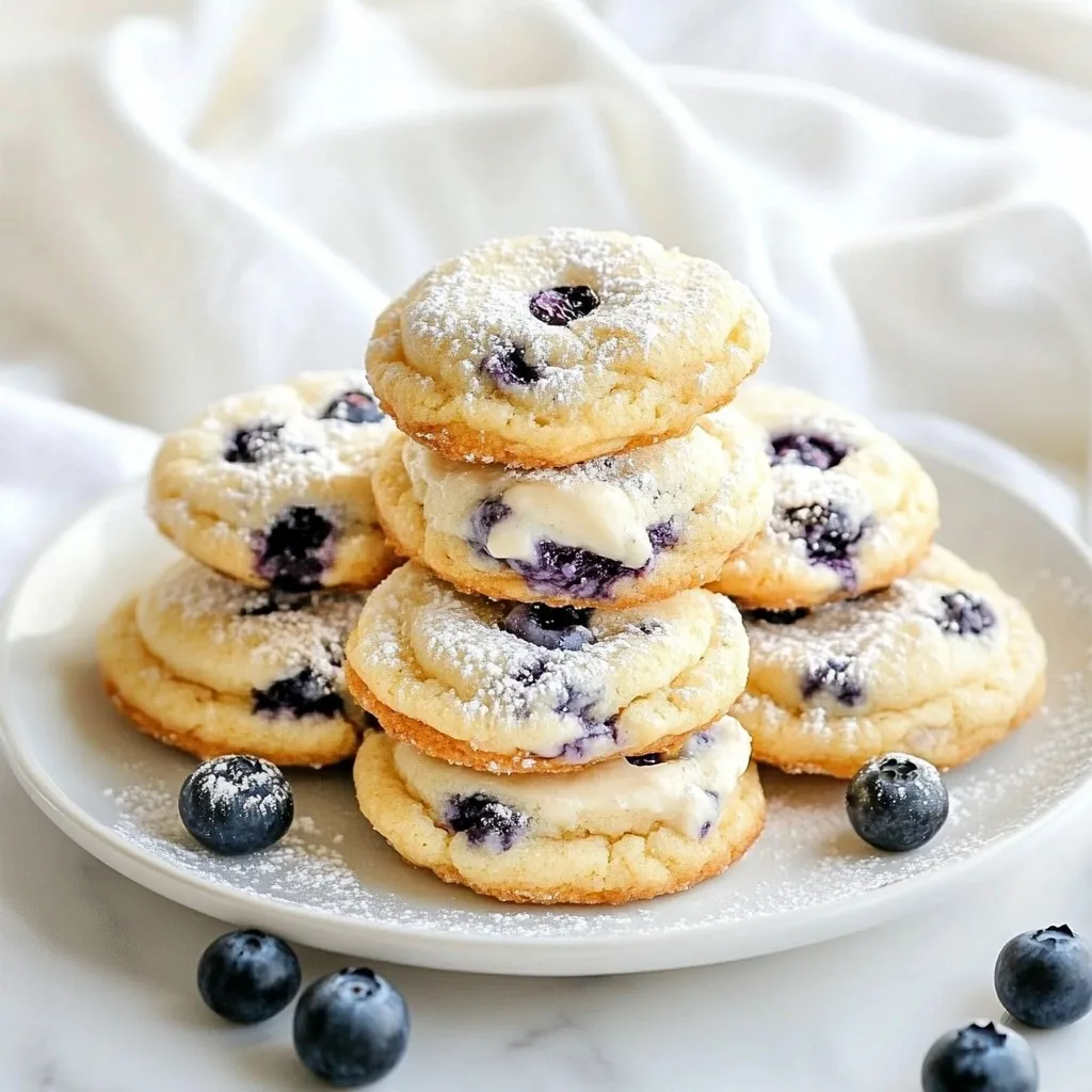 Blueberry Cheesecake Cookies Quick and Easy Delight