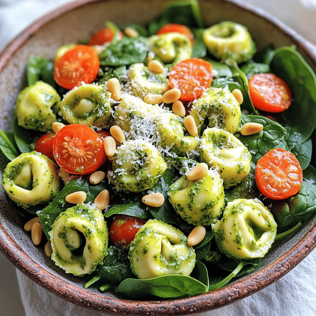 Creamy Pesto Tortellini Salad Fresh and Flavorful Dish