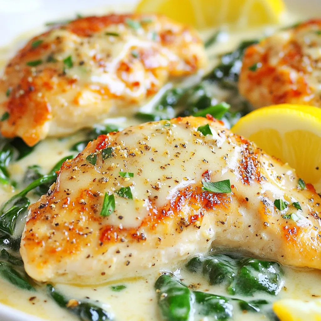 Creamy Garlic Spinach Chicken Savory and Simple Recipe