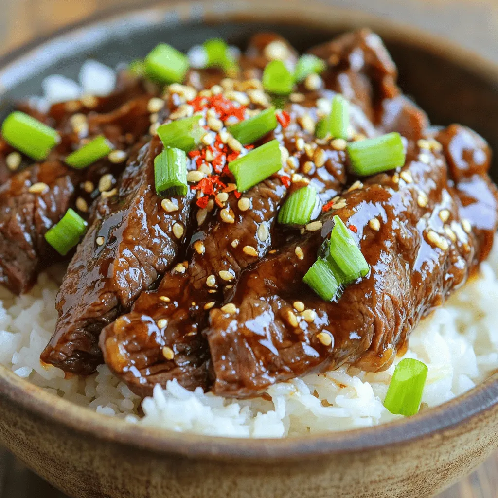 Easy Mongolian Beef Savory and Simple Recipe Guide