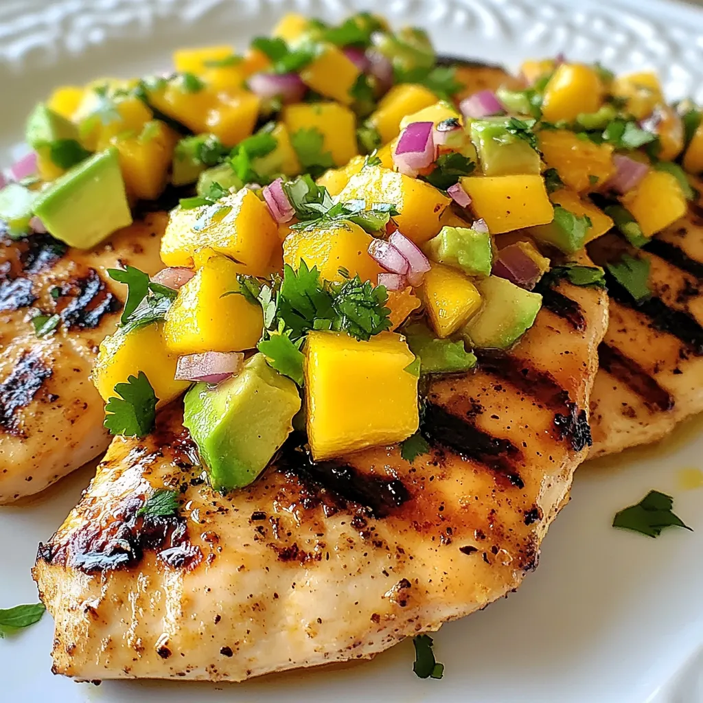 Mango Avocado Salsa Chicken Flavorful Dinner Recipe