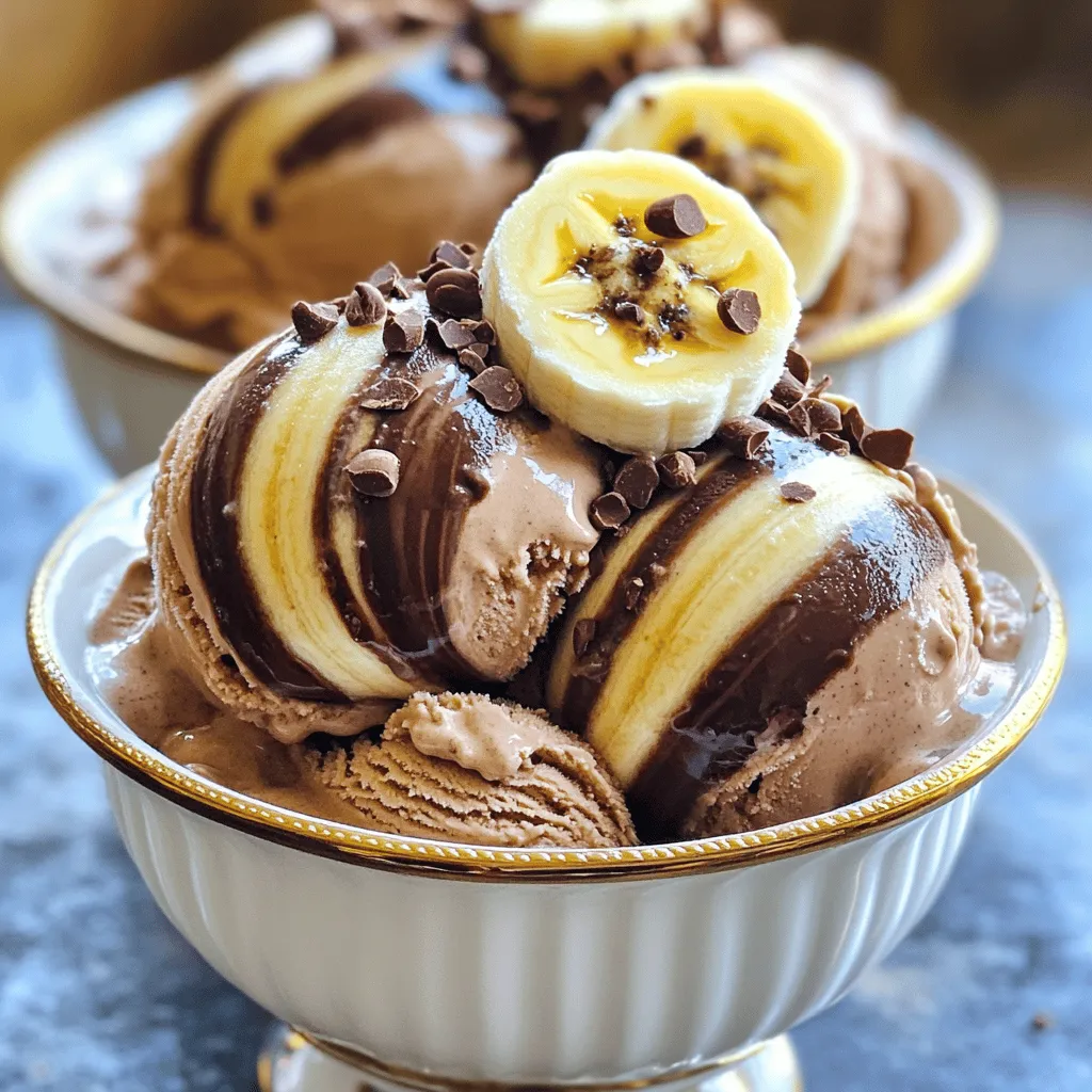 Chocolate Swirl Banana Ice Cream Delightful and Simple