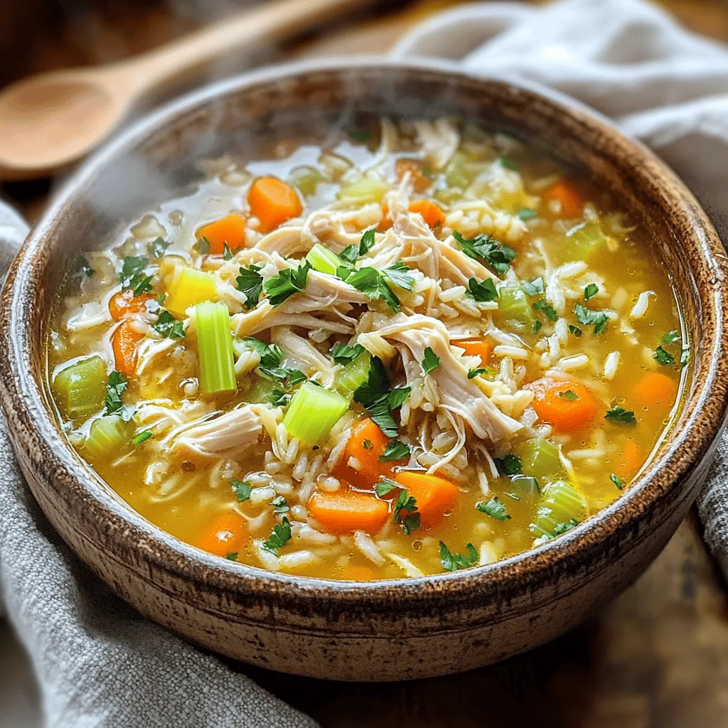 Easy Chicken and Rice Soup Simple Comfort Food